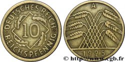 ALEMANIA 10 Reichspfennig gerbe de blé 1925 Berlin