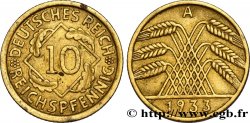 GERMANIA 10 Reichspfennig gerbe de blé 1933 Berlin