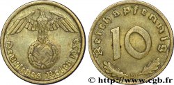 ALEMANIA 10 Reichspfennig aigle surmontant une swastika 1939 Munich - D