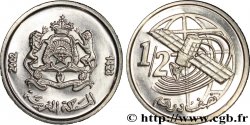 MAROCCO 1/2 Dirham “télécommunications et nouvelles technologies” emblème AH1423 2002