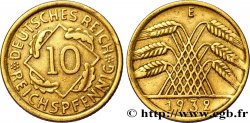 ALLEMAGNE 10 Reichspfennig gerbe de blé 1932 Muldenhütten - E