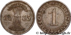 GERMANY 1 Reichspfennig gerbe de blé 1935 Stuttgart - F