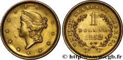 ÉTATS-UNIS D AMÉRIQUE 1 Dollar Or  Liberty head  1er type 1849-1854 1852 Philadelphie