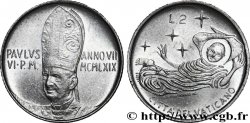 VATIKANSTAAT UND KIRCHENSTAAT 2 Lire Paul VI an VII arme / multiplication des pains 1969 Rome