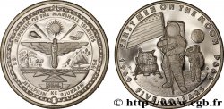 MARSHALL ISLANDS 5 Dollars armes / 25e anniversaire du premier homme sur la Lune, salut au drapeau 1994