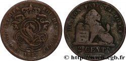 BELGIUM 2 Centimes lion monogramme de Léopold Ier 1835