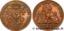 BELGIO 2 Centimes lion monogramme de Léopold Ier 1847