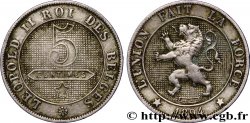 BELGIEN 5 Centimes Lion légende française 1894