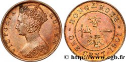 HONG KONG 1 Cent Victoria 1901 Heaton - H