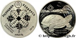 BIELORUSSIA 1 Rouble Proof fougère / tortue des marais 2010 Varsovie
