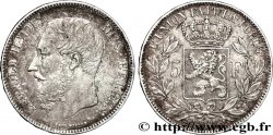 BELGIQUE 5 Francs Léopold II 1868