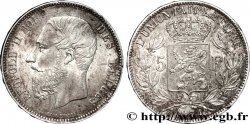 BELGIQUE 5 Francs Léopold II 1874