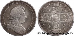 ROYAUME-UNI 1/2 Crown Georges Ier / armes 1723 Londres