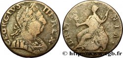 REGNO UNITO 1/2 Penny Georges III tête laurée / Britannia 1775 Londres