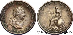ROYAUME-UNI 1 Farthing Georges III tête laurée 1799 Soho