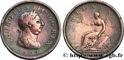 UNITED KINGDOM 1 Penny Georges III tête laurée 1807 Soho