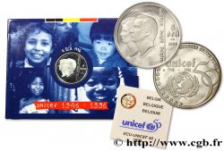 BELGIQUE 5 Ecu 50e anniversaire de l’Unicef 1996 