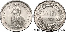 SCHWEIZ 2 Francs Helvetia 1961 Berne - B