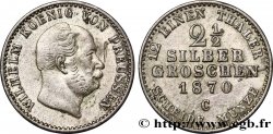 ALLEMAGNE - PRUSSE 2 1/2 Silbergroschen Royaume de Prusse Guillaume Ier 1870 Francfort - C