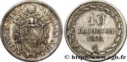 VATICAN ET ÉTATS PONTIFICAUX 10 Baiocchi Pie IX 1858 Rome