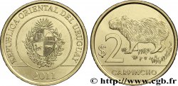 URUGUAY 2 Pesos emblème / capybara 2011 Madrid SPL