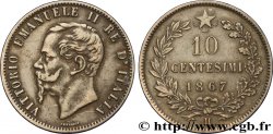 ITALIE 10 Centesimi Royaume d’Italie Victor Emmanuel II 1867 Birmingham