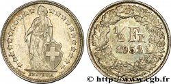 SVIZZERA 1/2 Franc Helvetia 1952 Berne