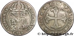 SCHWEIZ - KANTON NEUCHATEL 4 Kreuzer canton de Neuchatel 1791