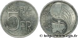 SUISSE 5 Francs 100e anniversaire de la naissance d’Auguste Piccard, physicien et aéronaute 1984 Berne - B