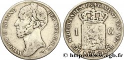 PAYS-BAS 1 Gulden Guillaume II, différent fleur de lys 1846 Utrecht