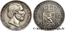 PAYS-BAS 1 Gulden Guillaume III 1865 Utrecht