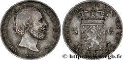 NIEDERLANDE 1/2 Gulden Guillaume III 1868 Utrecht