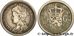 NETHERLANDS 1/2 Gulden Wilhelmina 1910