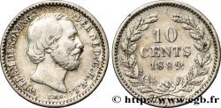 NETHERLANDS 10 Cents Guillaume III 1889 Utrecht