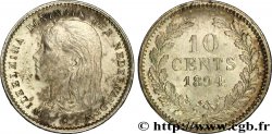 PAESI BASSI 10 Cents Wilhelmine 1894 Utrecht