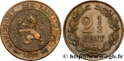PAYS-BAS 2 1/2 Cents lion couronné 1877 Utrecht