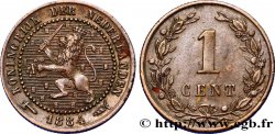 NETHERLANDS 1 Cent lion couronné 1884 Utrecht