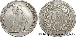ITALIEN - NEAPOLITANISCHE REPUBLIK 12 Carlini ou Piastre an VII 1799 Naples