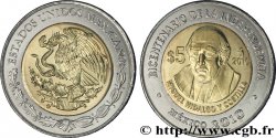 MEXICO 5 Pesos Bicentenaire de l’Indépendance : aigle / Miguel Hidalgo y Costilla 2010 Mexico