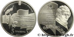 UCRANIA 5 Hryven Proof 50e anniversaire du prix Tarass Chevtchenko
2011
