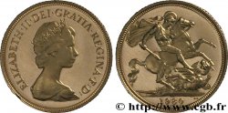 ROYAUME-UNI 1 Souverain Proof Élisabeth II / St Georges terrassant le dragon 1980 Royal Mint, Llantrisant