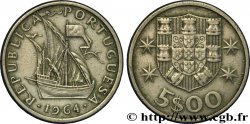 PORTUGAL 5 Escudos 1964 