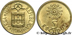 PORTUGAL 5 Escudos emblème 1998  SUP