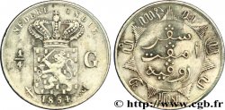 INDIE OLANDESI 1/4 Gulden 1854 Utrecht