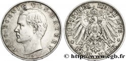 ALLEMAGNE - BAVIÈRE 3 Mark Othon roi de Bavière / aigle impérial héraldique 1913 Munich - D