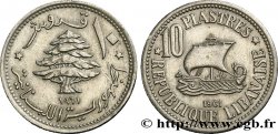 LIBAN 10 piastres Cèdre du Liban 1961