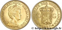 PAESI BASSI 10 Gulden, 3e type Wilhelmina 1917 Utrecht
