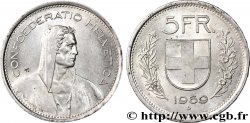 SUISSE 5 Francs Berger des alpes / bouclier suisse 1969 Berne - B