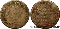 ITALIA - REGNO DI NAPOLI 3 Tornesi (Pubblica) Royaume des Deux Siciles Ferdinand IV 1791 