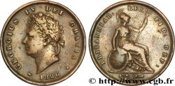 ROYAUME-UNI 1/2 Penny Georges IV / Britannia 1826